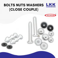 FAA-1027-A TECHPLAS CLOSE COUPLE PLASTIC BOLTS NUTS & WASHERS