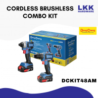 DONG CHENG DCKIT48AM CORDLESS BRUSHLESS COMBO KIT DCPL165 IMPACT DRIVER + DCJZ2040Z DRIVER DRILL 20V 2.0AH