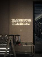 Ballroom Signage 3D Lettering Stainless Steel gold Led Backlight Custom Design
