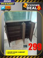 3 Door Shoe Cabinet