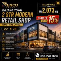Kajang Town 2 Str Shop Modern Retail Shop