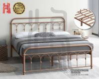 HF 1658 Queen Size Metal Bed (Rose Gold)