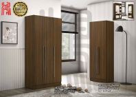 Best Selling 3 Doors Wardrobe - HF 629 & 2 Doors Wardrobe - HF 631 (Walnut)