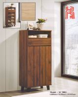 HF 5003 Extra Storage Shoe Cabinet (Walnut)