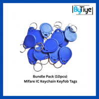 Bundle Pack (10pcs) Mifare IC Keychain Keyfob Tags   13.56MHz Contactless Smart RFID Tags for Access Control, Attendance & Security Systems