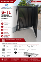 AG-AST5TL-DM (6-TL)-TRACKLESS FOLDING BRACKET SYSTEM KIT