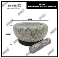 (RU16) FINE MORTAR & PESTLE WITH PAD (RU16) FINE MORTAR & PESTLE WITH PAD
