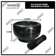 (F14.5) BLACK FINE MORTAR & PESTLE (F14.5) BLACK FINE MORTAR & PESTLE