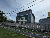 Prime Main Road Frontage: 1 acres Detached Factory Pandamaran, Port Klang   800 Amp & High Floor Loading