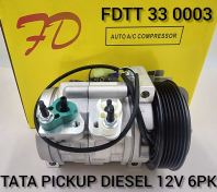 FDTT 33 0003 TATA PICKUP DIESEL 12V 6PK Compressor (NEW)