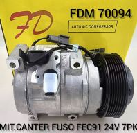 FDM 70094 MITSUBISHI CANTER FUSO FEC91 24V 7PK Compressor (New)