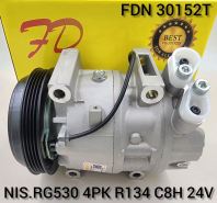 FDN 30152T NISSAN RG530 4PK R134 C8H 24V Compressor (NEW) FDN 30152T NISSAN RG530 4PK R134 C8H 24V Compressor (NEW)
