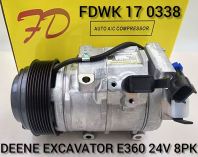 FDWK 17 0338 DEERE EXCAVATOR E360 24V 8PK Compressor (NEW) FDWK 17 0338 DEERE EXCAVATOR E360 24V 8PK Compressor (NEW)