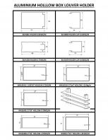 Aluminium Hollow Box Louvers Holder