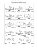 Aluminium Metal Gate Profile Aluminium Profile Series Aluminium Metal Gate Profile Aluminium Profile Series