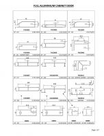 Full Aluminium Cabinet Door Aluminium Profile Series Full Aluminium Cabinet Door Aluminium Profile Series