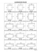 Aluminium Box Hollow Aluminium Profile Series Aluminium Box Hollow Aluminium Profile Series