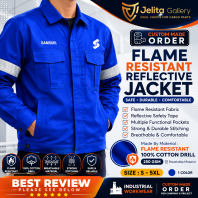 Industrial Reflector Jacket Flame Resistant Cotton Drill