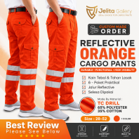 Double Reflector Orange Cargo Pants