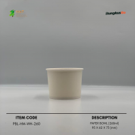 PAPER BOWL WHITE (260ml)