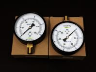 MASON-1100 Mason General Pressure Gauge, Brass 3/8" BSP/BSPT Bottom Entry, Range: 0- 10 BAR/PSI [4" Diameter]