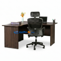 L Shape Table c/w High Back Chair