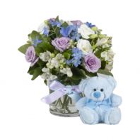 Newborn Blue Flowers Vase