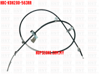 46420-26621 TOYOTA HIACE KDH200  REAR RH HAND BRAKE CABLE (HBC-KDH200-563RR)