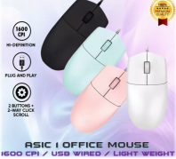 ALCATROZ ASIC 1 USB Light Weight 1600CPI Office Wired Mouse