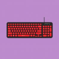 Alcatroz JellyBean U200 Slim USB Wired Keyboard