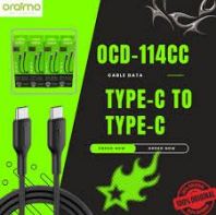 ORAIMO TYPE-C TO TYPE-C 60W ULTRA FAST CHARGE CABLE OCD-114CC 3A 1.5M BLACK