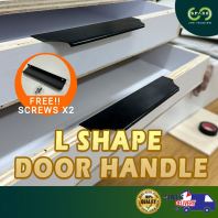 L Handle Shape European Style Drawer Pull Black Handle Cabinet Door Furniture Handle