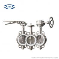 ARITA Fully SS316 Wafer Type Butterfly Valve   Universal Flanged, Pinless Design