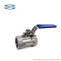 ARITA Stainless Steel Reduced Port 1-Piece Body Ball Valve   BSPT / NPT Threaded End