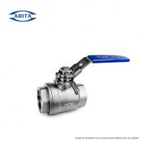 ARITA Stainless Steel Full Port 2-Piece Body Ball Valve   BSPT / NPT Threaded End