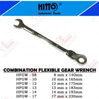 HITTO BRAND CPMBINATION FLEXIBLE GEAR WRENCH - HFGW08 HFGW10 HFGW12 HFGW13 HFGW14 HFGW17