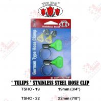 TULIPS BRAND STAINLESS STEEL HOSE CLIP - TSHC19 TSHC22 TULIPS BRAND STAINLESS STEEL HOSE CLIP - TSHC19 TSHC22