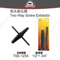 IRON BULL BRAND TWO WAY SCREW EXTRACTOR - TSE1234 IRON BULL BRAND TWO WAY SCREW EXTRACTOR - TSE1234