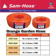 SAMHOSE BRAND ORANGE GARDEN HOSE - OGH1020 OGH3020 OGH3030 SAMHOSE BRAND ORANGE GARDEN HOSE - OGH1020 OGH3020 OGH3030