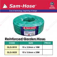 SAMHOSE BRAND REINFORCED GARDEN HOSE - GLG3010 GLG3025 SAMHOSE BRAND REINFORCED GARDEN HOSE - GLG3010 GLG3025