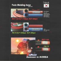 SAMHOSE BRAND TWIN WELDING HOSE - WCT120 PW70 SAMHOSE BRAND TWIN WELDING HOSE - WCT120 PW70