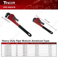 TYKOR BRAND HEAVY DUTY PIPE WRENCH AMERICAN TYPE - MHDPW8 MHDPW10 MHDPW12 MHDPW14 MHDPW18 MHDPW24 MHDPW26 MHDPW36 MHDPW48 TYKOR BRAND HEAVY DUTY PIPE WRENCH AMERICAN TYPE - MHDPW8 MHDPW10 MHDPW12 MHDPW14 MHDPW18 MHDPW24 MHDPW26 MHDPW36 MHDPW48