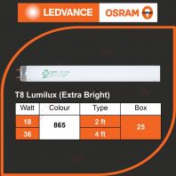OSRAM BRAND T8 LUMILUX (EXTRA BRIGHT) - T8 OSRAM BRAND T8 LUMILUX (EXTRA BRIGHT) - T8