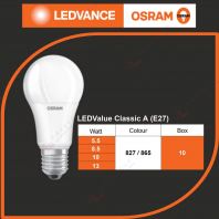 OSRAM BRAND LED VALUE CLASSIC A - E27 OSRAM BRAND LED VALUE CLASSIC A - E27