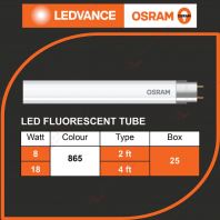 OSRAM BRAND LED FLUORESCENT TUBE OSRAM BRAND LED FLUORESCENT TUBE