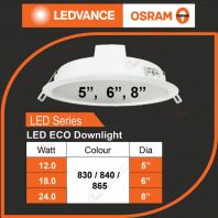 OSRAM BRAND LED ECO DOWNLIGHT - 830 840 865 OSRAM BRAND LED ECO DOWNLIGHT - 830 840 865