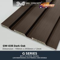 Interlock Fluted Panel G Series | DARK WALNUT | GP-035 Interlock Fluted Panel G Series | DARK WALNUT | GP-035