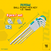 BORUI BR-5355 FOLDING ARM ALLEN KEY [HEX KEY SET] T9, T10, T15, T20, T25, T27, T30, T40 ALL IN ONE