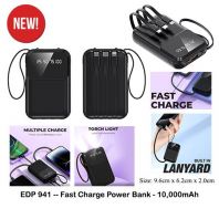 EDP941 -- Fast Charge Power Bank - 10,000mAh