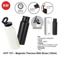 HITF737 -- Magnetic Thermos With Straw (720ml)